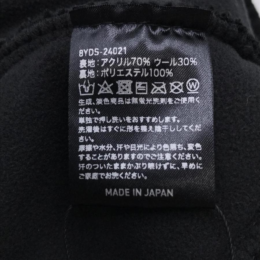 新品】ハチヤーズ つば付ニット帽 黒 ロゴ刺しゅう ボンボン付 ゴルフ