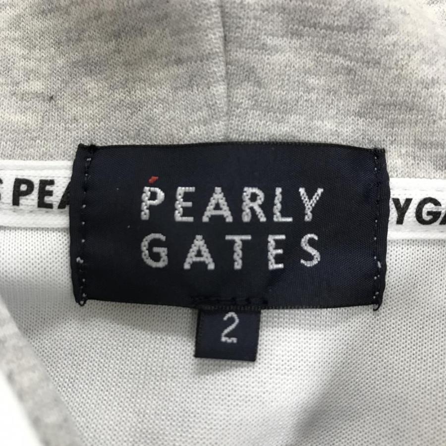サイズ：2 PEARLY GATES パーリーゲイツ 2025年モデル 長袖ジップパーカー  グレー系 [240101678297] ゴルフウェア レディース ストスト PEARLY GATES（パーリーゲイツ） 【超美品】パーリーゲイツ ジップ
