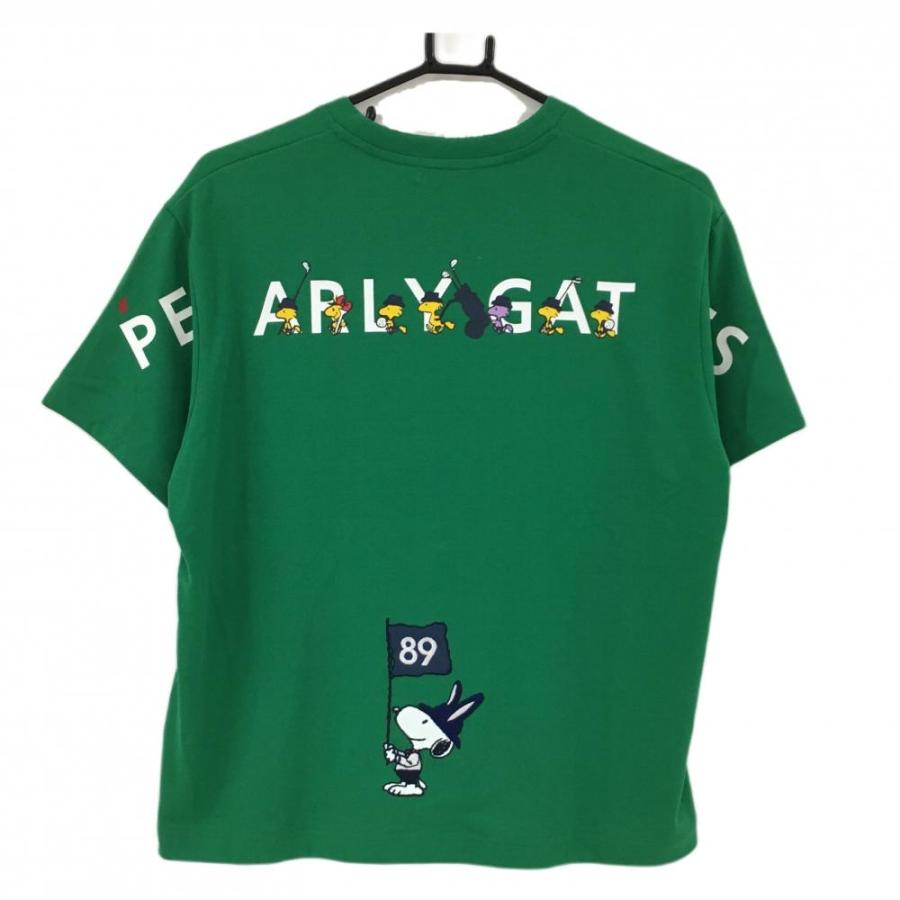PEARLY GATES スヌーピー コラボ Tシャツ グリーン　新品 PEARLY GATES（パーリーゲイツ） 【新品】パーリーゲイツ×PEANUTS T