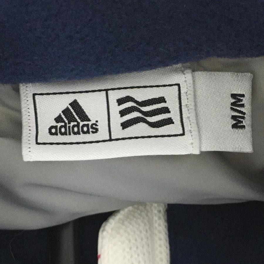 adidas（アディダス） 2WAY中綿ジャケット 白×マルチカラー 総柄 ロゴ