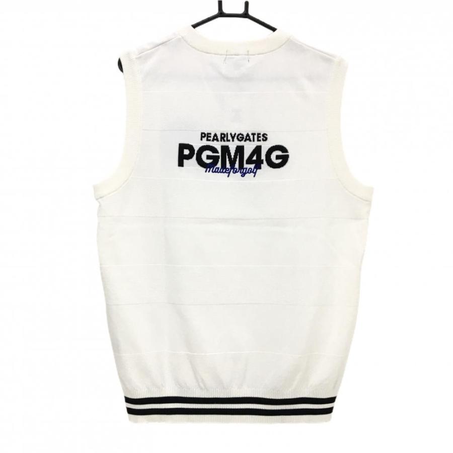 PEARLY GATES ホワイト ベスト サイズ5 PEARLY GATES（パーリーゲイツ） 【新品】パーリーゲイツ ニットベスト