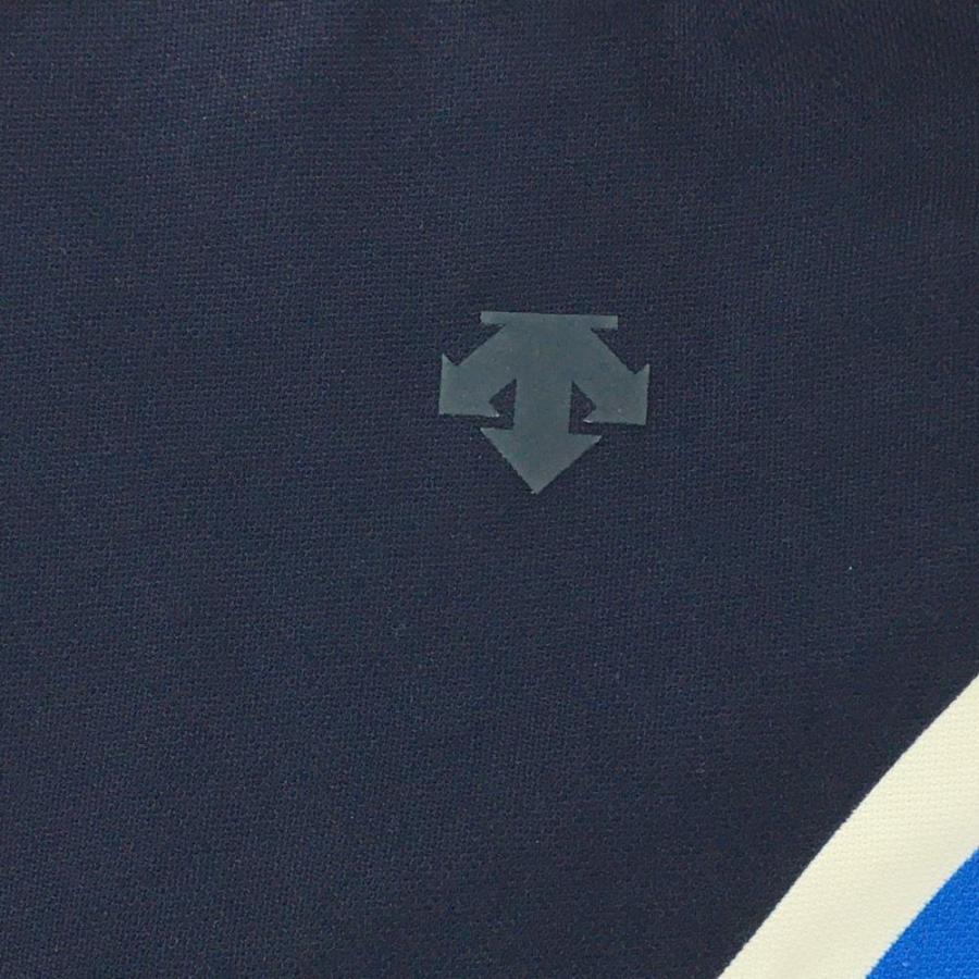 DESCENTE GOLF デサントゴルフ 半袖ポロシャツ ネイビー×ライトブルー