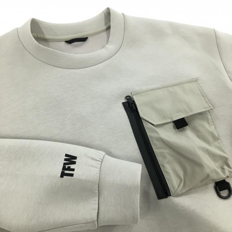 TFW49 【超美品】TFW49 トレーナー グレージュ 胸ポケット ダンボール