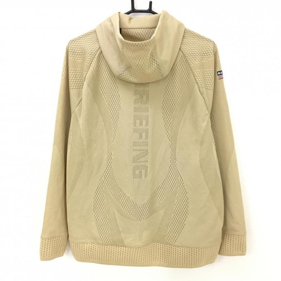 【L 】ブリーフィング　ジップアップパーカ　ベージュ BRIEFING GOLF（ブリーフィングゴルフ） 【超美品】ブリーフィング