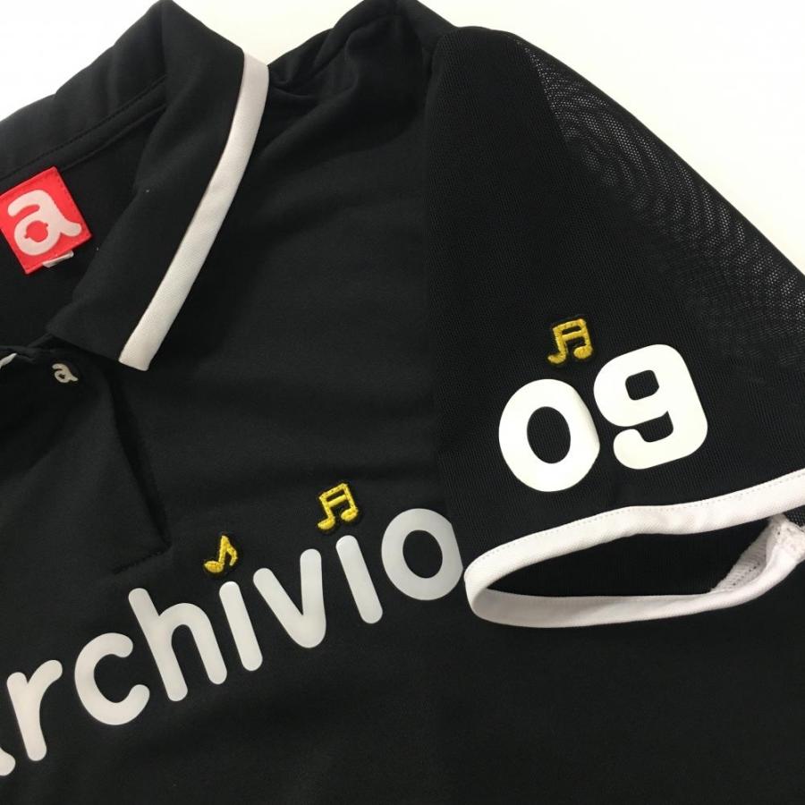 archivio（アルチビオ） 【超美品】アルチビオ 半袖ポロシャツ 黒×白