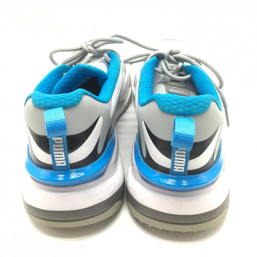 PUMA（プーマ） 【美品】プーマ ゴルフシューズ 白×ライトブルー