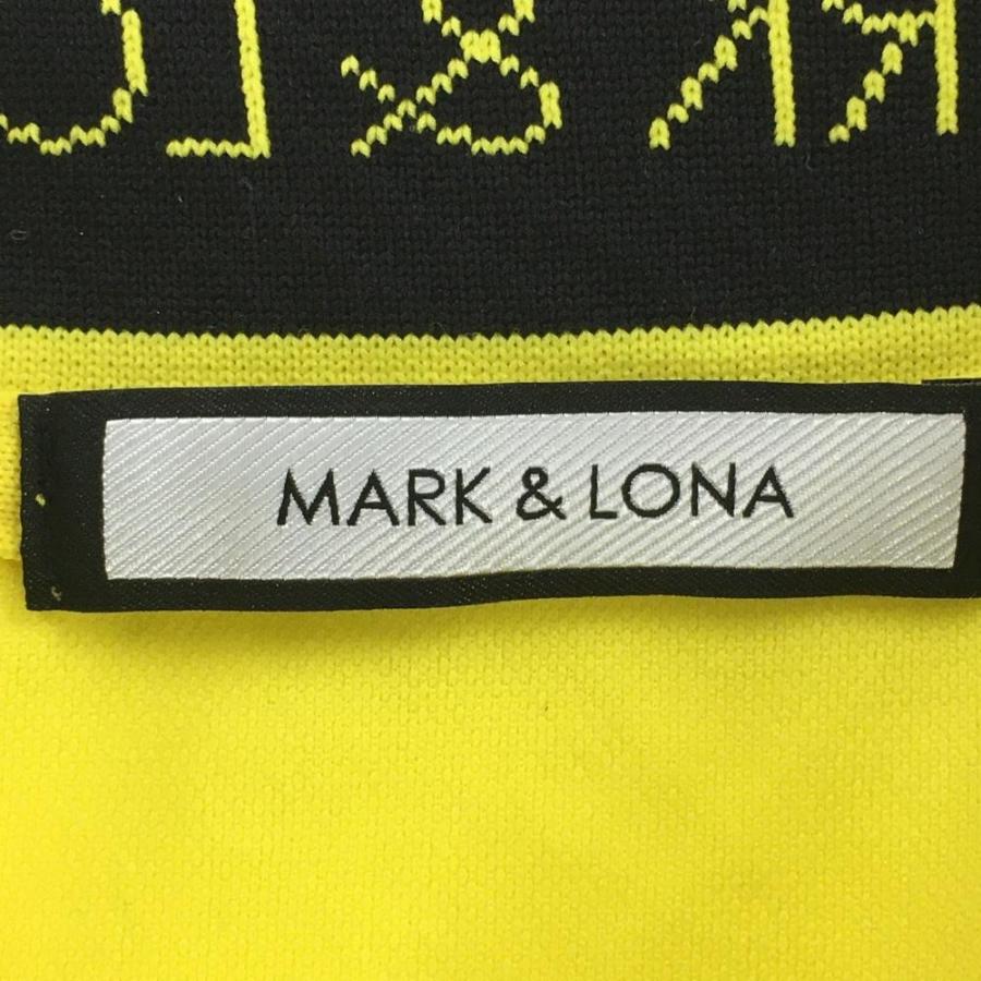 MARK&LONA（マークアンドロナ） 半袖ポロシャツ イエロー スカル地模様