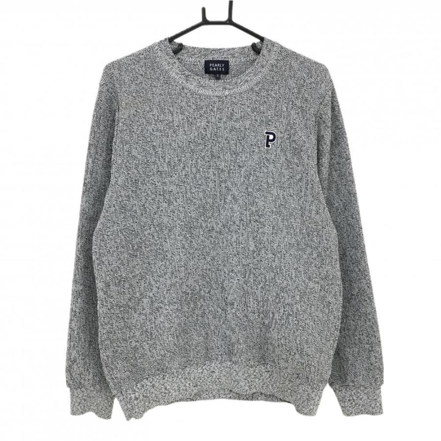 PEARLY GATES（パーリーゲイツ） セーター 杢ネイビー バックロゴ