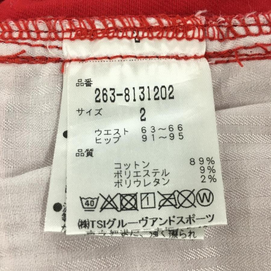 Jack Bunny!!（ジャックバニー） パンツ レッド ストレッチ レディース