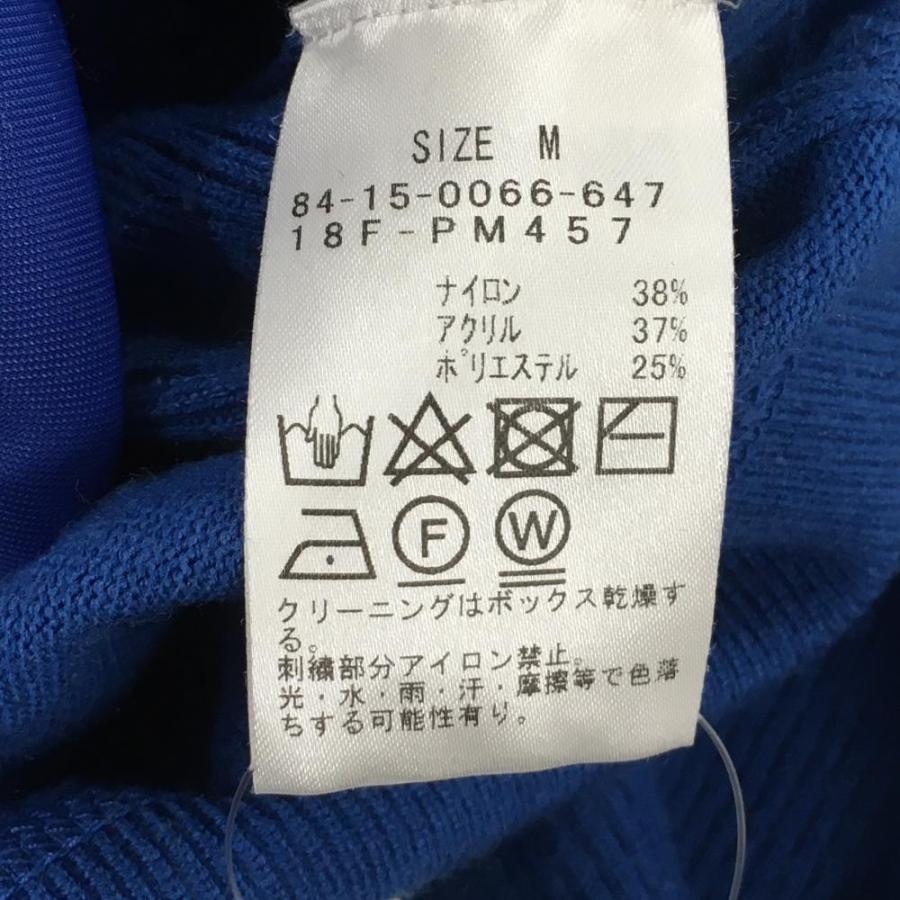 BEAMS GOLF ロゴ入り青セーター XLサイズ 美品】BEAMS GOLF ビームスゴルフ キュプラ混 ニット セーター【XL
