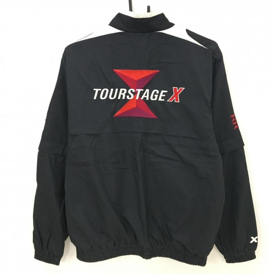 TOURSTAGE 【美品】ツアーステージ 2WAYブルゾン 黒×白 蓄熱裏地