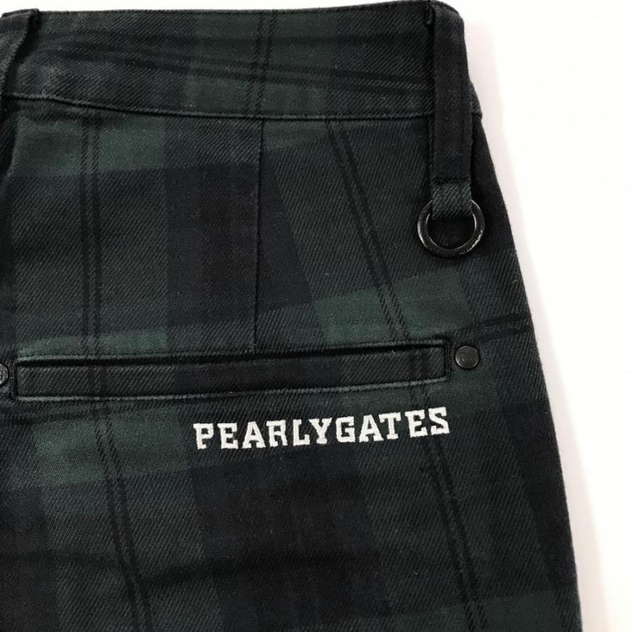 パーリーゲイツレディースパンツ ダークネイビーグリーン PEARLY GATES（パーリーゲイツ） パンツ ネイビー×グリーン チェック