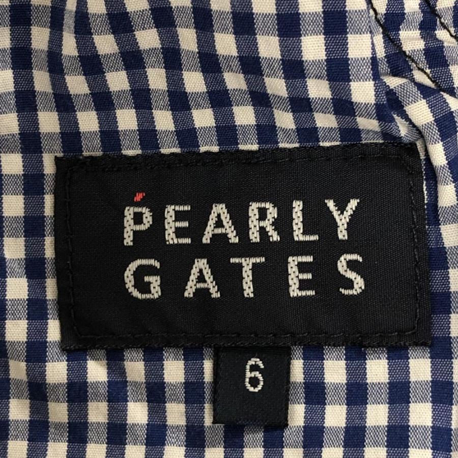 PEARLY GATES（パーリーゲイツ） ハーフパンツ 黒 ロゴ刺しゅう メンズ
