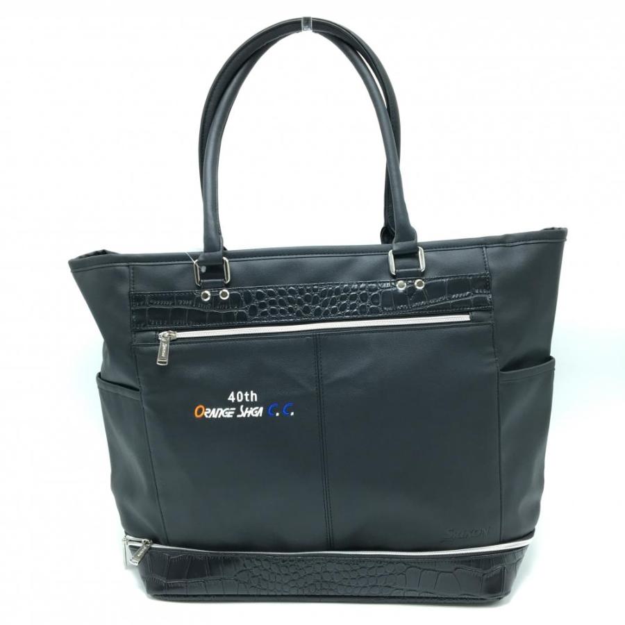 SRIXON レザーボストンバッグ 黒 SRIXON 【新品】スリクソン ボストンバッグ 黒 シューズ収納可 ロゴ型