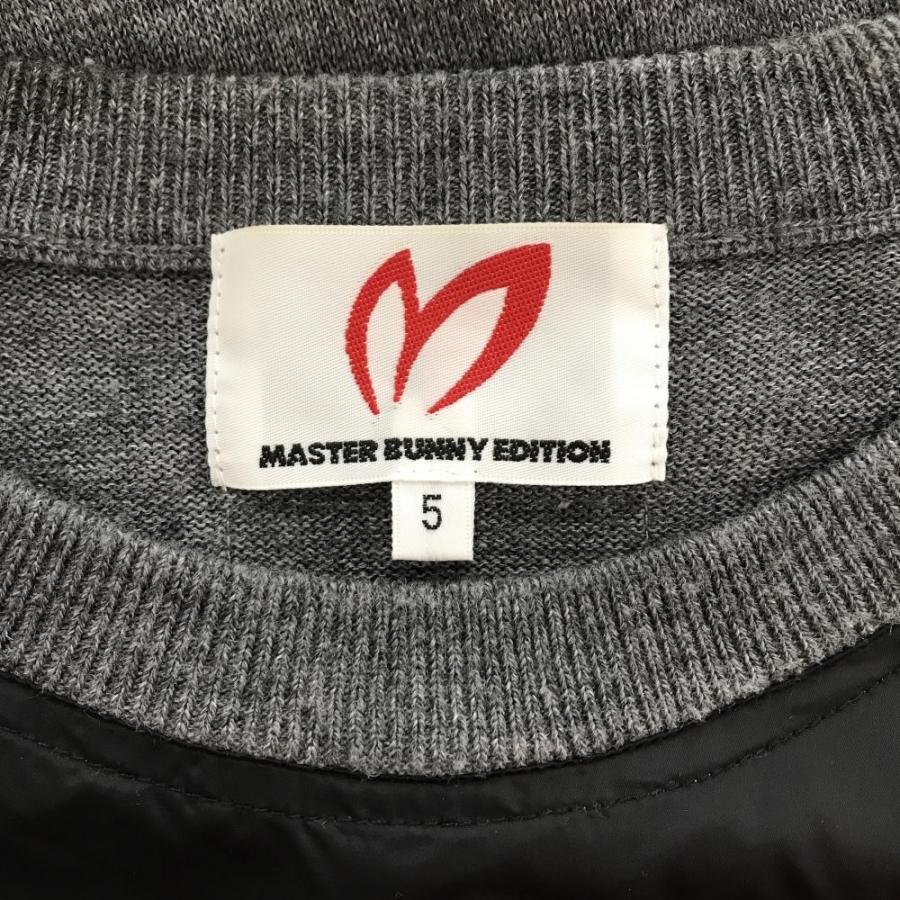 a*i様 MASTER BUNNY EDITION グレー セーター サイズ5 MASTER BUNNY EDITION マスターバニーエディション 長袖ニットセーター
