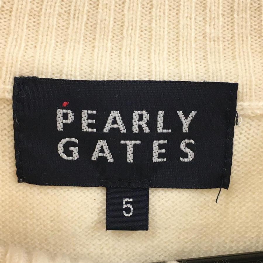 PEARLY GATES（パーリーゲイツ） セーター アイボリー ハーフジップ