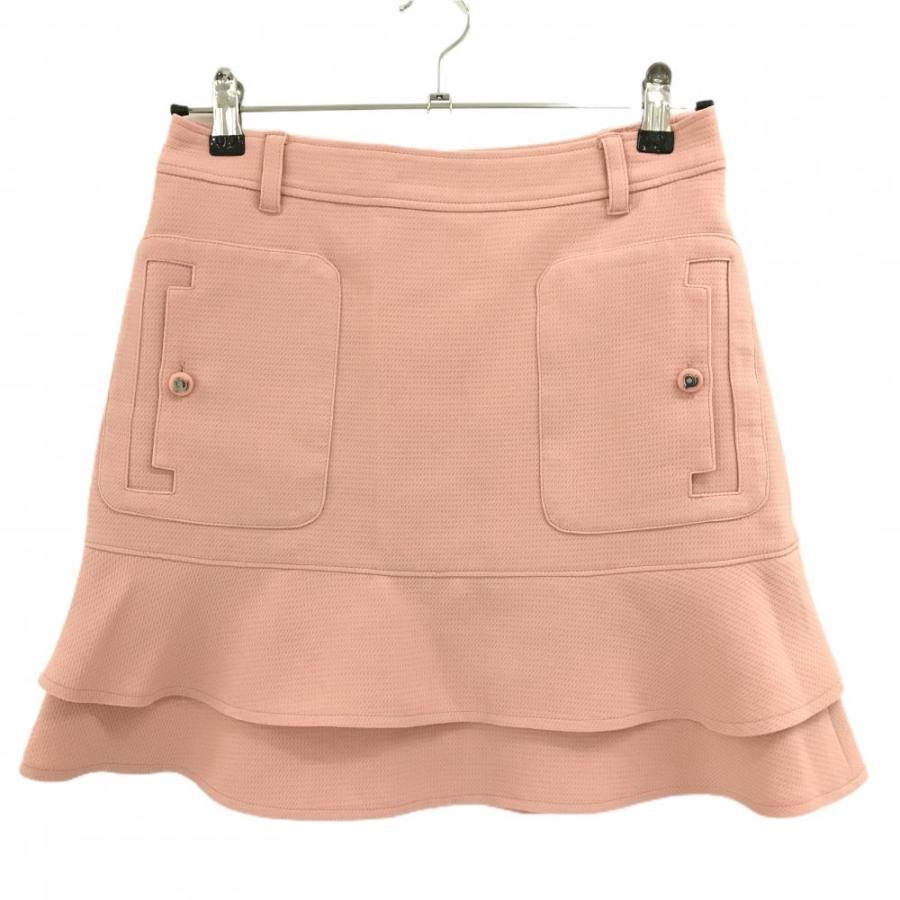 【美品】レディースアルチビオ archivio スカート 38 archivio（アルチビオ） 中綿スカート ライトピンク系 地模様 一部中綿