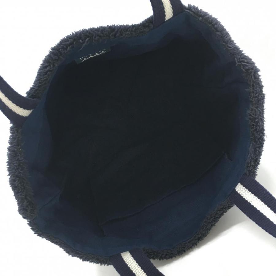 muta MARINE（ムータマリン） ボアカートバッグ ネイビー ロゴワッペン