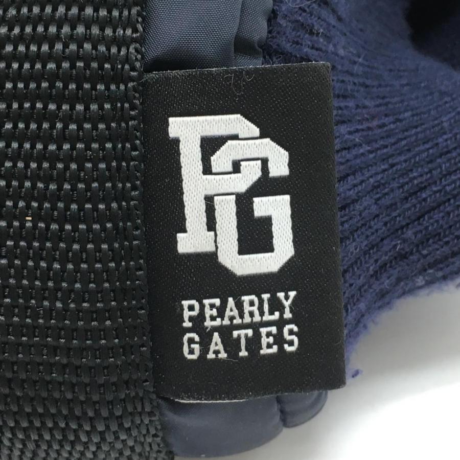 PEARLY GATES（パーリーゲイツ） ハンドウォーマー ネイビー×白 内側