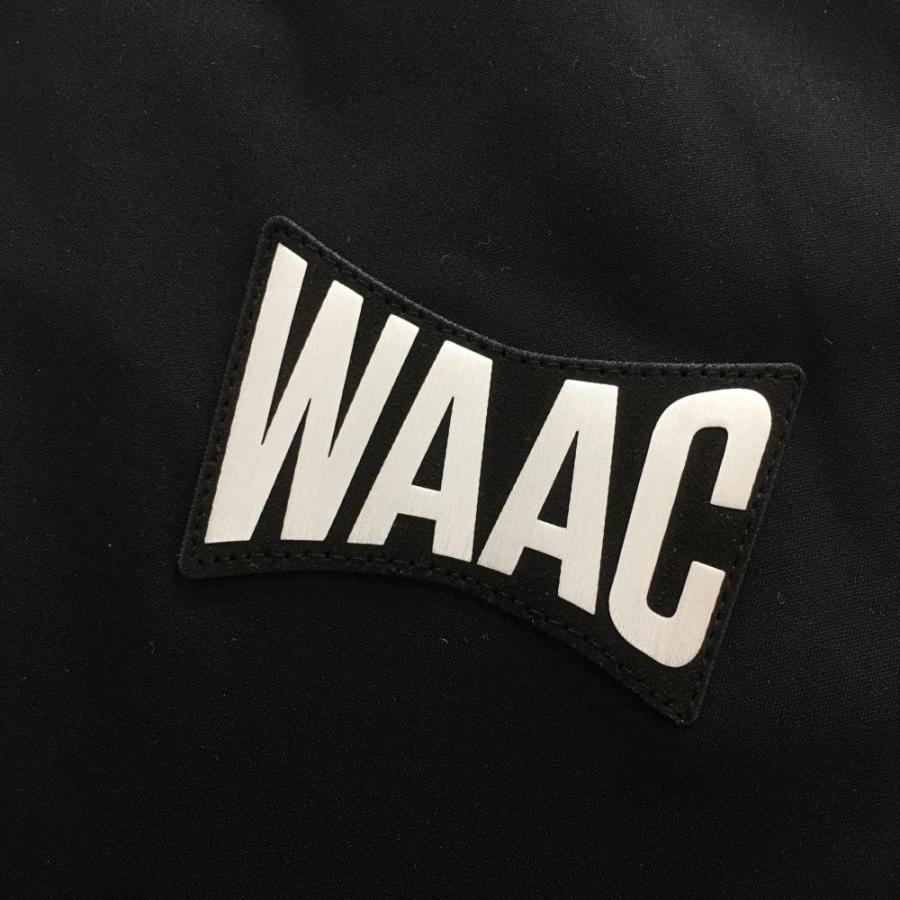 【美品】ワック 中綿ジャケット 黒 ロゴワッペン メンズ XL ゴルフウェア WAAC WAAC 【美品】ワック 中綿ジャケット 黒 ロゴワッペン メンズ XL