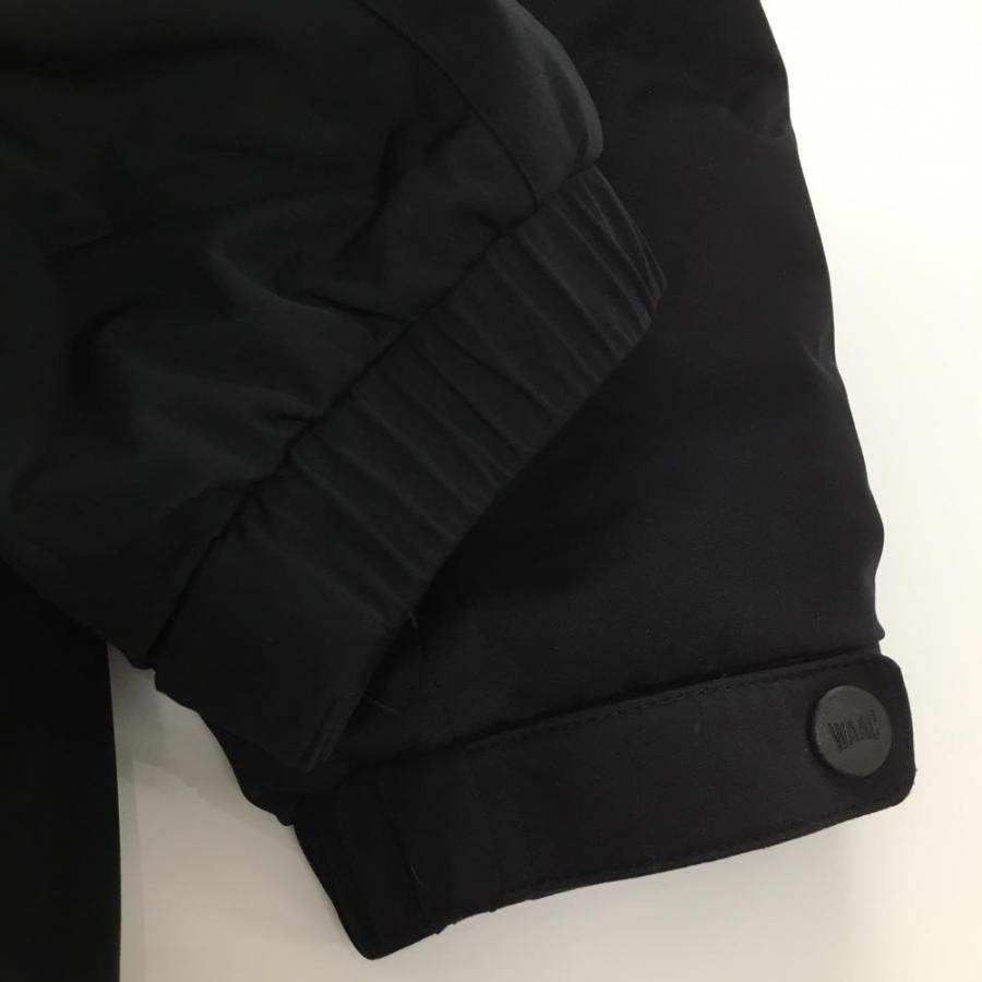 WAAC 【美品】ワック 中綿ジャケット 黒 ロゴワッペン メンズ XL