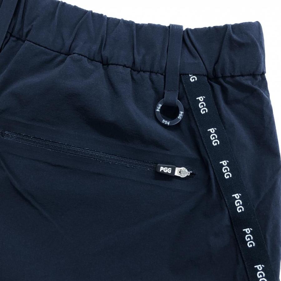 超美品】パーリーゲイツ 半袖ポロシャツ レッド×ネイビー ロゴプリント