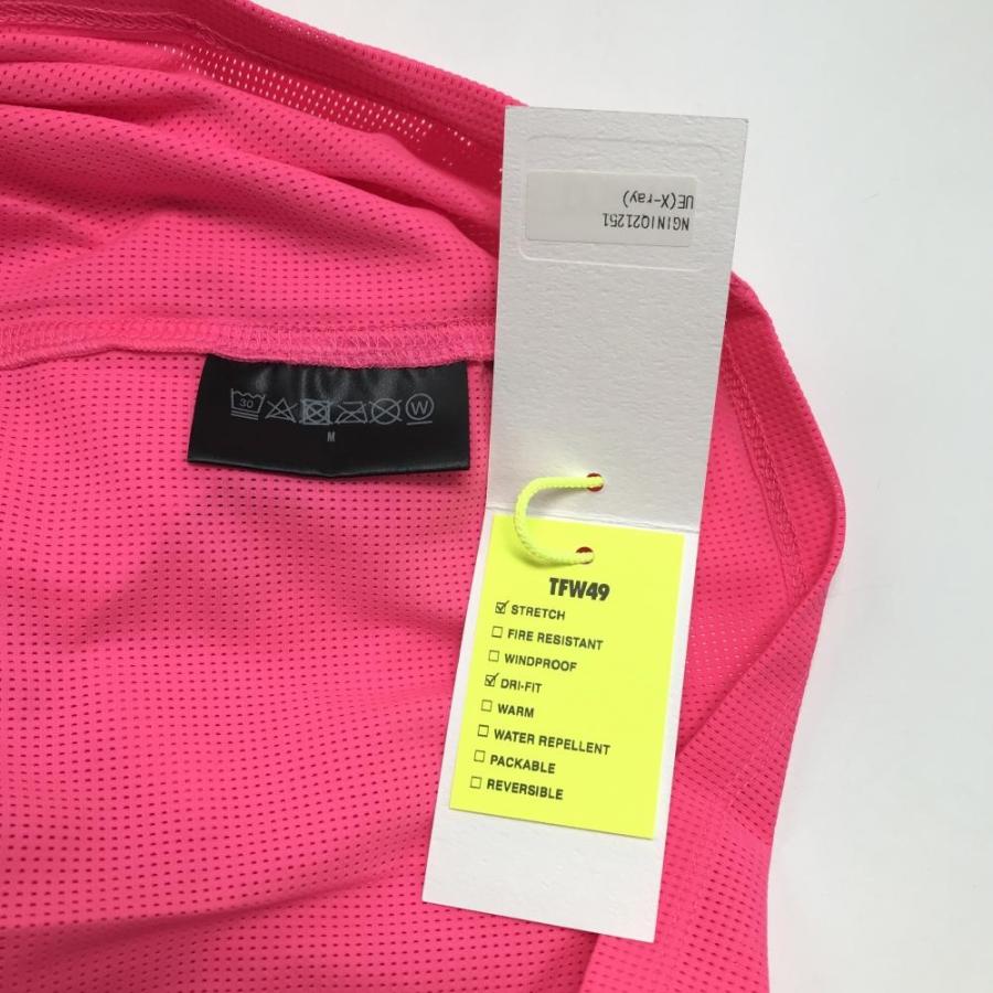 新品❤️TFW49❤️ノースリーブ TFW49 【未使用品】TFW49 ノースリーブシャツ 蛍光ピンク メッシュ DRI