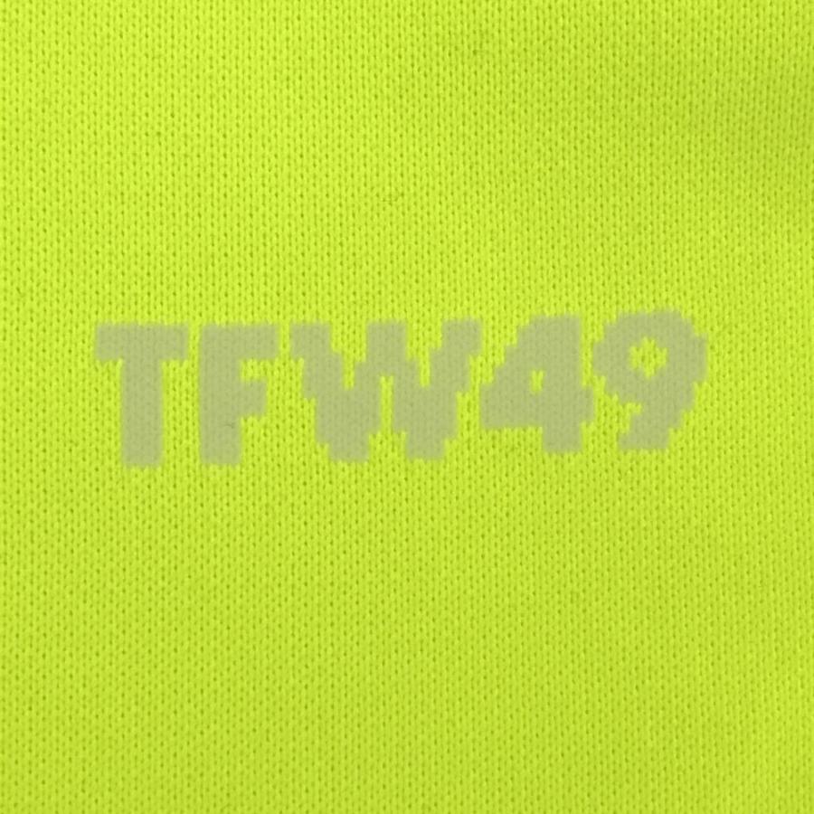 TFW49 【未使用品】TFW49 ニットベスト 蛍光イエロー バックロゴ
