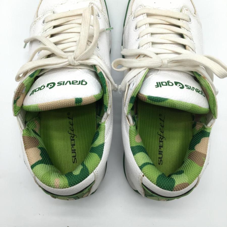 gravis（グラビス） 【美品】グラビス ゴルフシューズ 白×グリーン