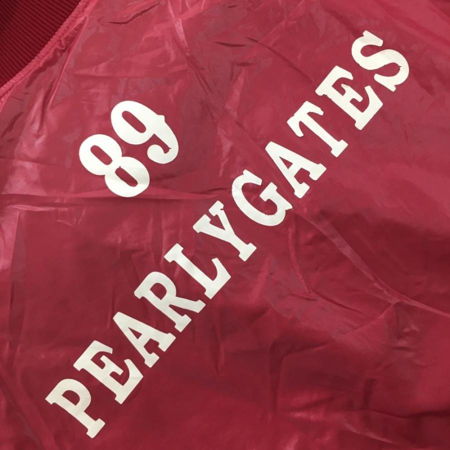 PEARLY GATES（パーリーゲイツ） ジャケットブルゾン レッド×白 ハーフ