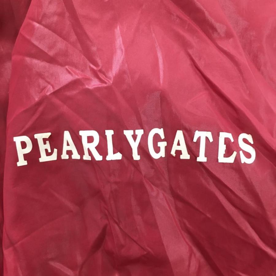 PEARLY GATES（パーリーゲイツ） ジャケットブルゾン レッド×白 ハーフ