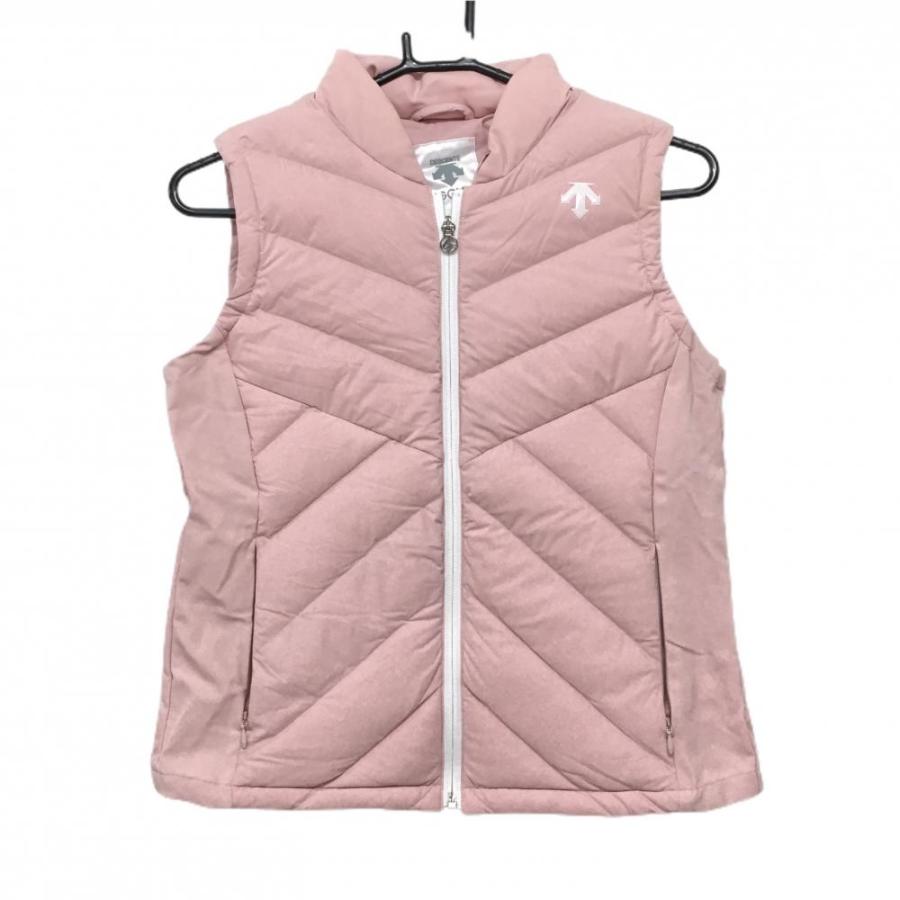 【入手困難】デサントゴルフ 4WAYストレッチ 中綿ダウンベスト M DESCENTE GOLF 【超美品】デサントゴルフ ダウンベスト ピンク 軽量