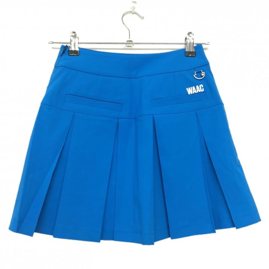 【未使用品】ワック プリーツスカート ブルー ストレッチ 内側インナーパンツ レディース 0(XS) ゴルフウェア WAAC_1