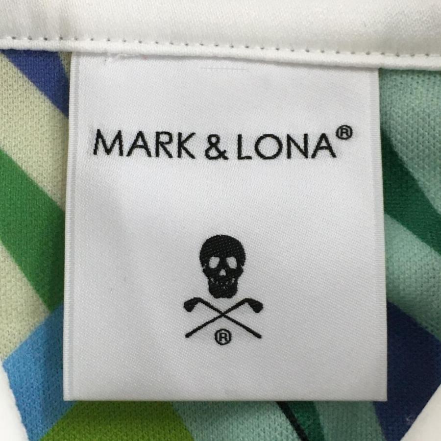 マークアンドロナ　フリル　ポロシャツ　ノースリーブ　ゴルフ　MARK&LONA MARK&LONA（マークアンドロナ） ノースリーブポロシャツ マルチカラー