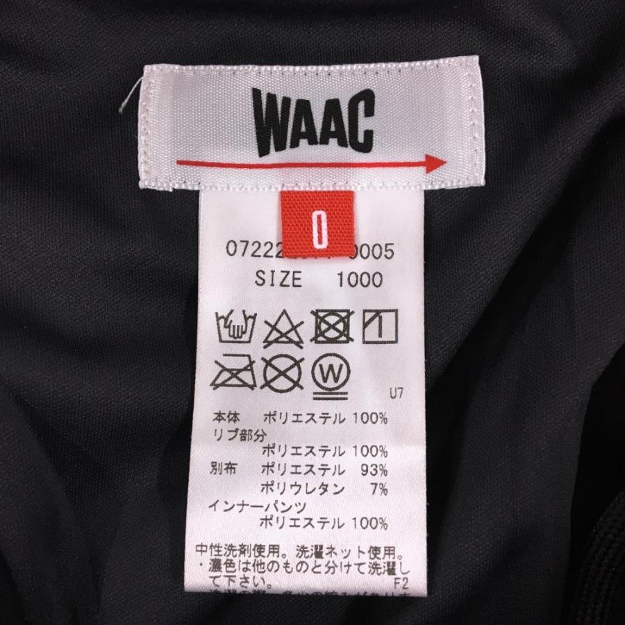 WAAC 【美品】ワック スカート 黒×マルチカラー 総柄 ウエストゴム