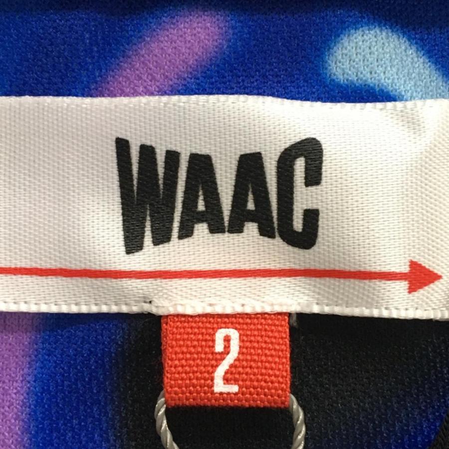 WAAC 【新品】ワック ノースリーブスキッパーシャツ 黒×マルチカラー