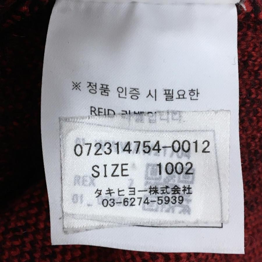 WAAC 【美品】ワック セーター レッド×黒 ブロックチェック カシミヤ混