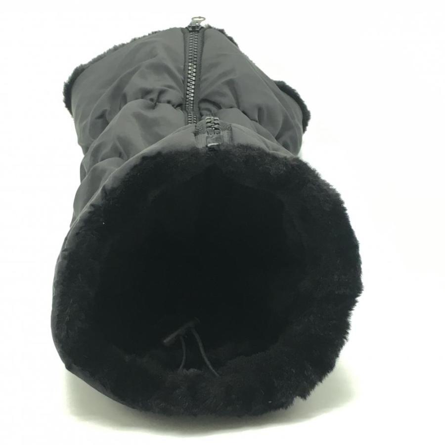 DESCENTE GOLF 【超美品】デサントゴルフ 中綿レッグウォーマー 黒 裏