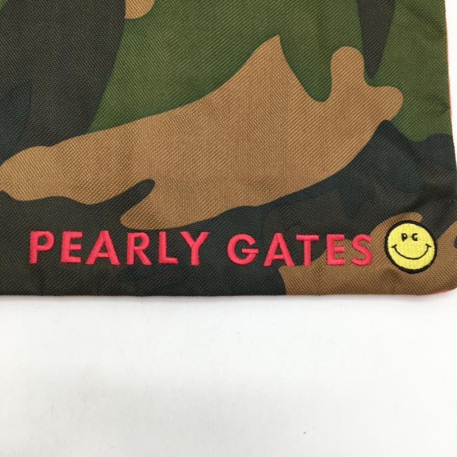PEARLY GATES（パーリーゲイツ） ポーチ ダークグリーン×ブラウン 迷彩