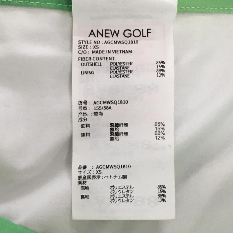 超美品】アニューゴルフ スカート ライトグリーン×イエロー ロゴ総柄