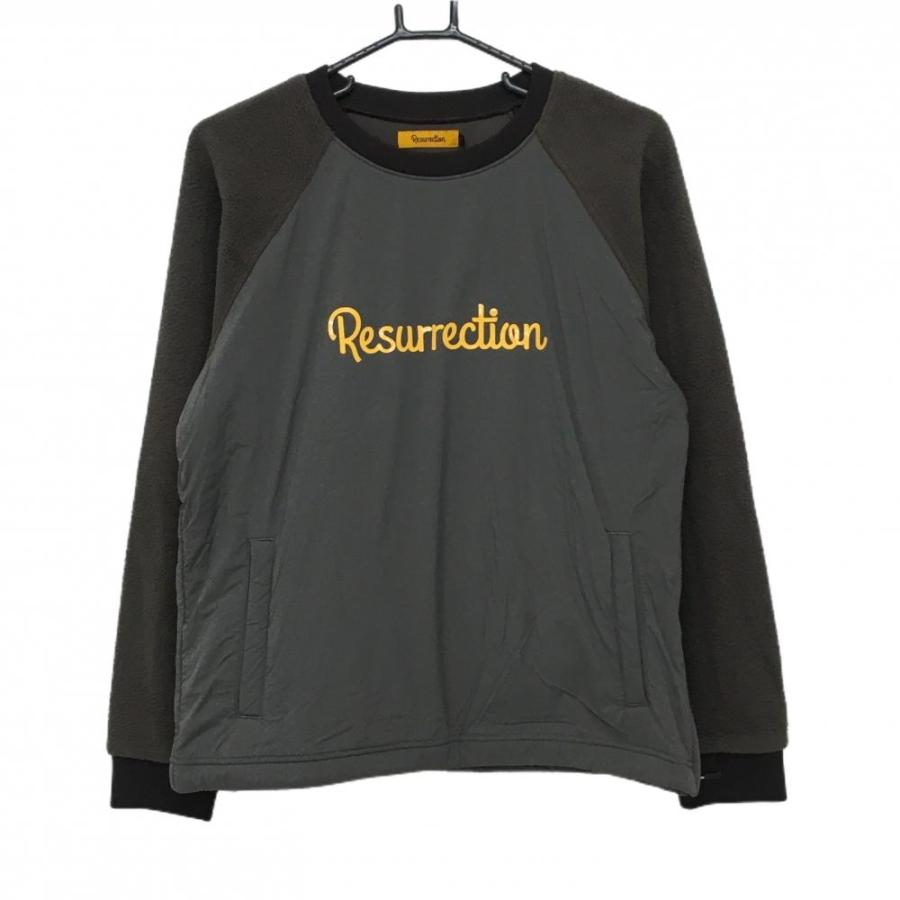 Resurrection 【新品】レザレクション 異素材スニード グレー×ダーク