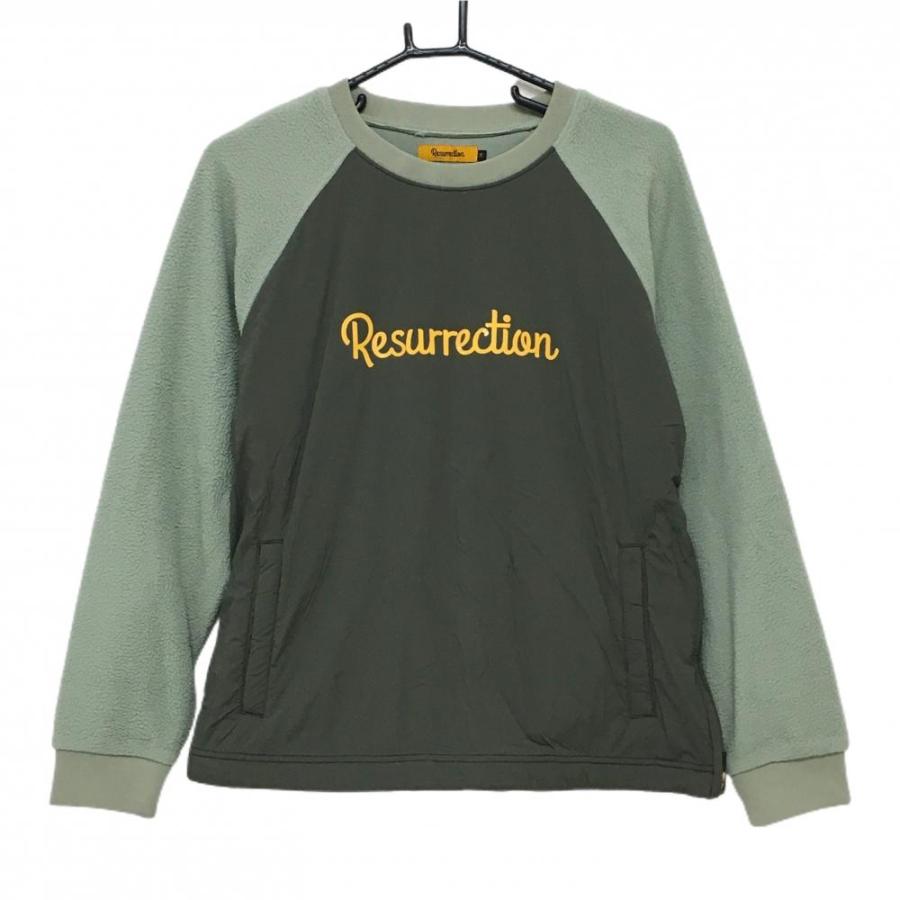 Resurrection 【美品】レザレクション 異素材スニード カーキ系×ライト