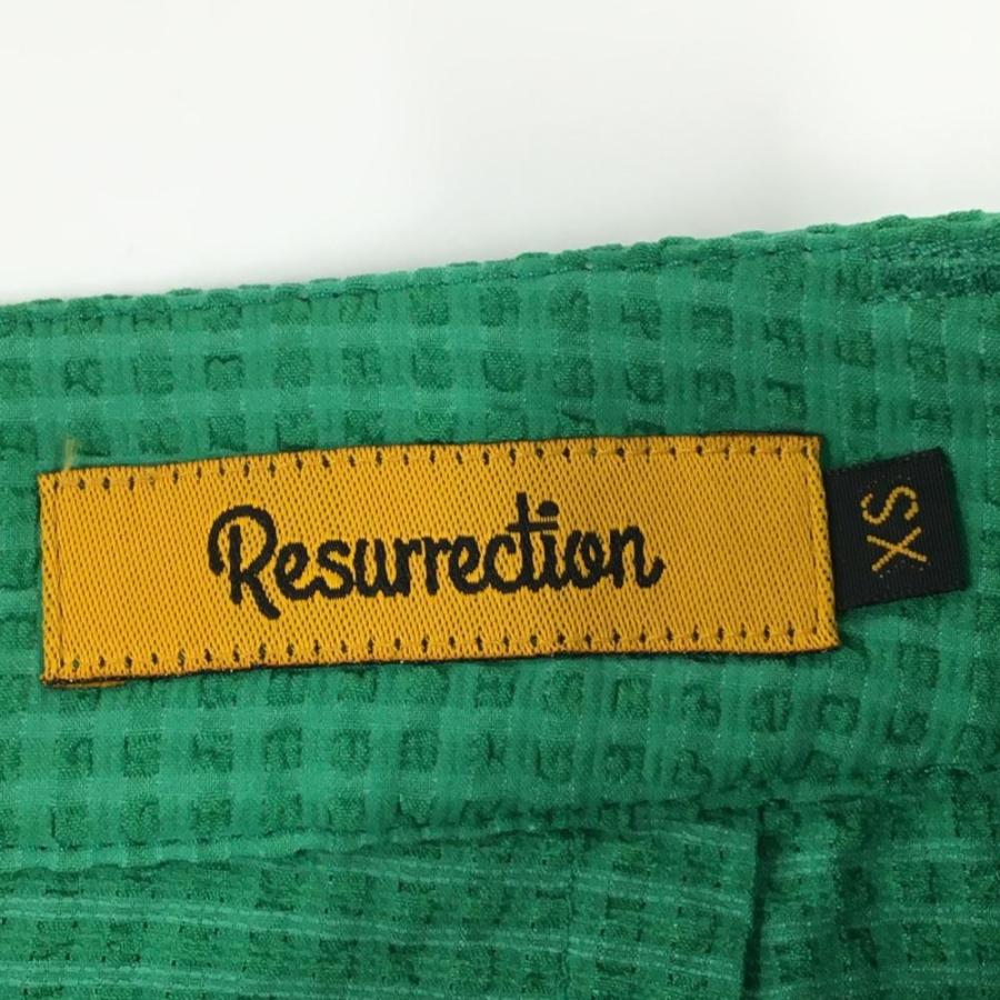 【新品】レザレクション スカート グリーン サッカー生地 内側パンツ レディース XS ゴルフウェア 2024年モデル Resurrectionの画像