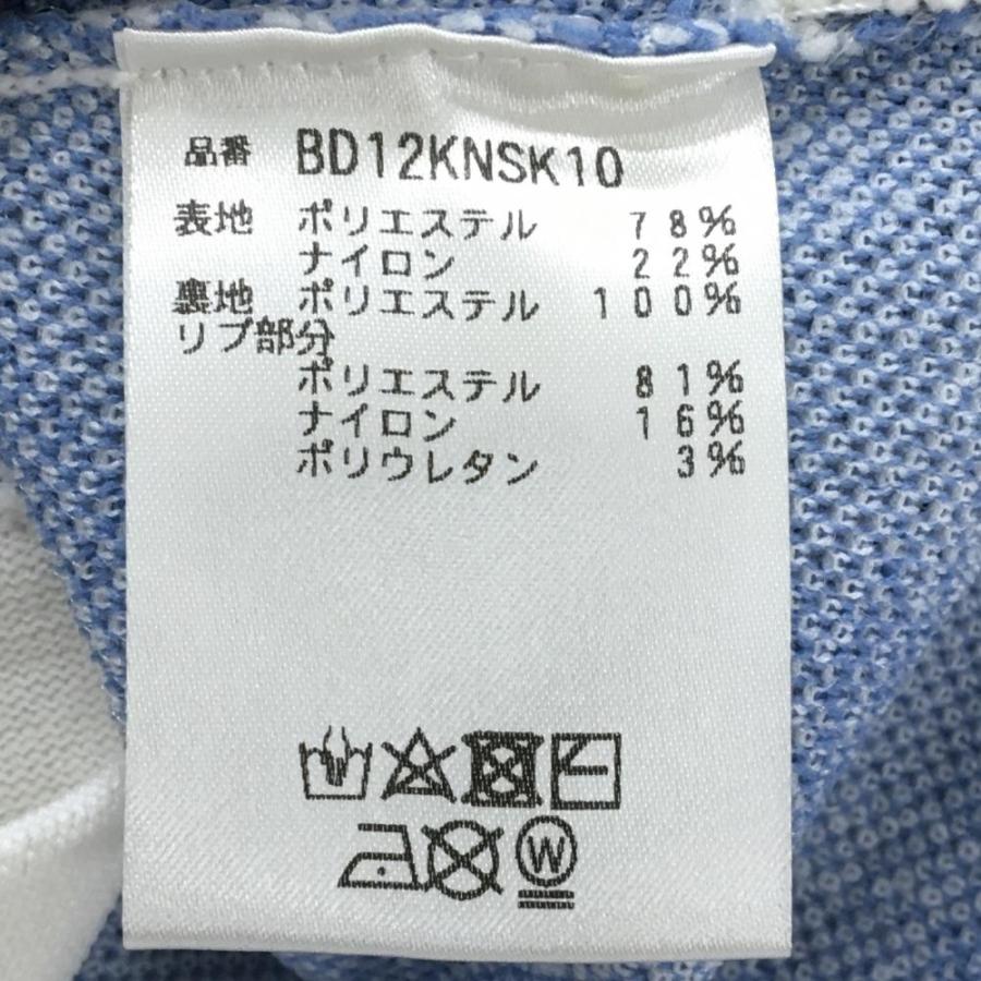 Resurrection レザレクション ニットスカート ライトブルー×白 総柄