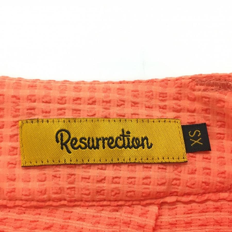 【超美品】レザレクション ストレッチスカート オレンジ サッカー生地  レディース XS ゴルフウェア 2024年モデル Resurrection Resurrection 【超美品】レザレクション ストレッチスカート オレンジ