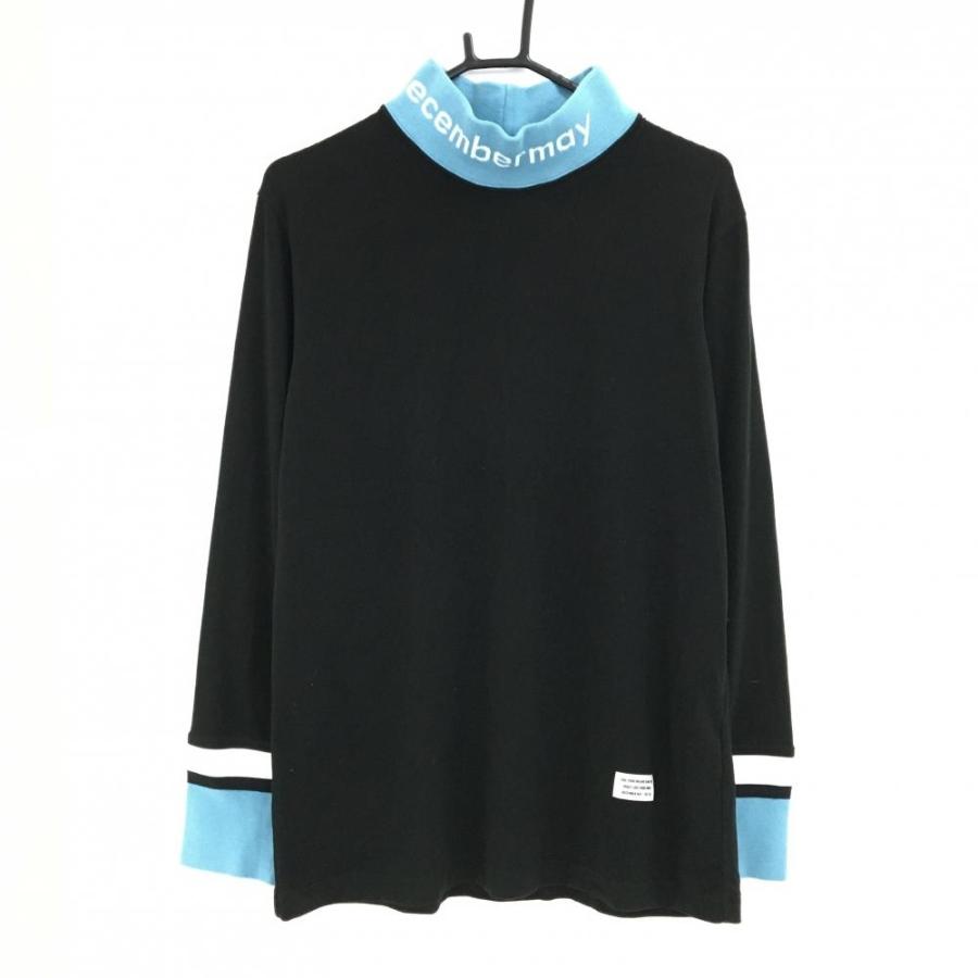 DECEMBERMAY（ディセンバーメイ） 長袖ハイネックシャツ 黒×ライト