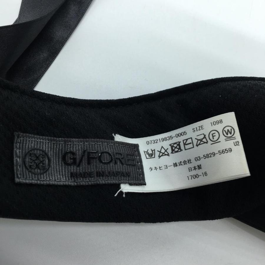 G/FORE（ジーフォア） サンバイザー 黒 ロゴ白 リボン レディース 1098