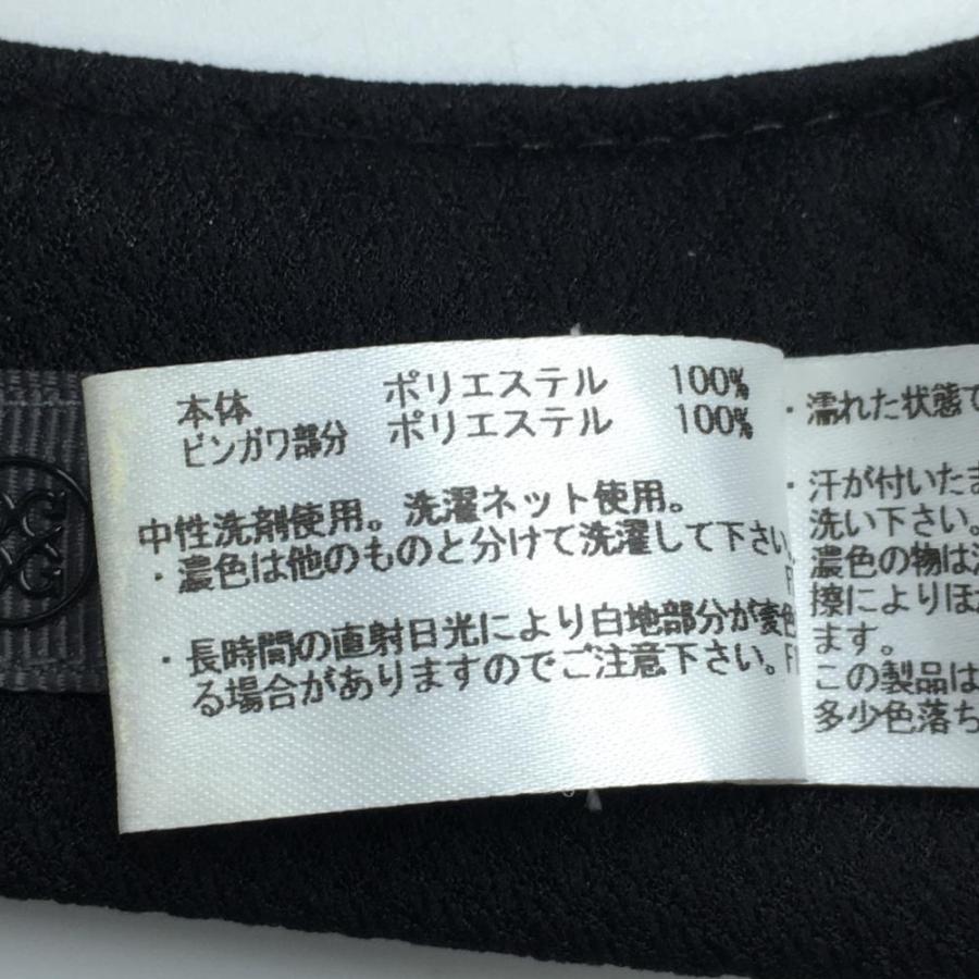 G/FORE（ジーフォア） サンバイザー 黒 ロゴ白 リボン レディース 1098