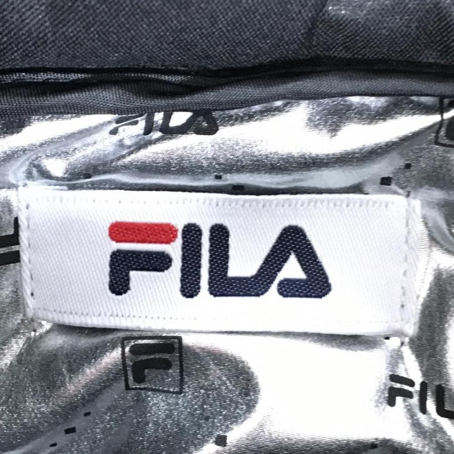 FILA GOLF フード付きジャケット　未使用品 FILA GOLF 【超美品】フィラゴルフ フード付中綿ジャケット 黒系 総柄