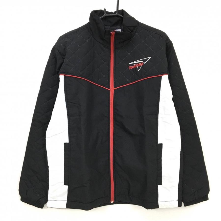 TOURSTAGE 【新品】ツアーステージ 中綿ジャケット 黒×レッド×白 上部